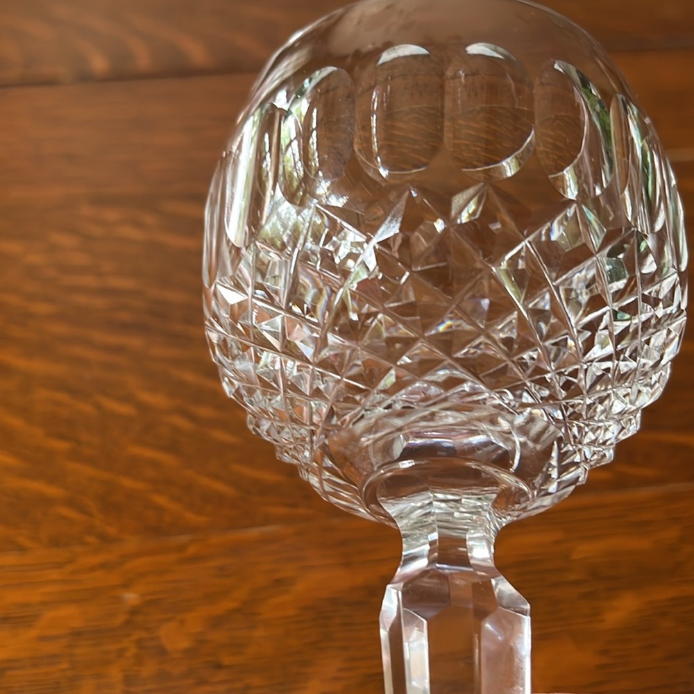 Waterford Crystal wine glass 7.5 inches tall goblet